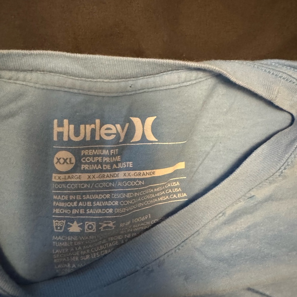 Hurley Sky Blue Premium Tee XXL